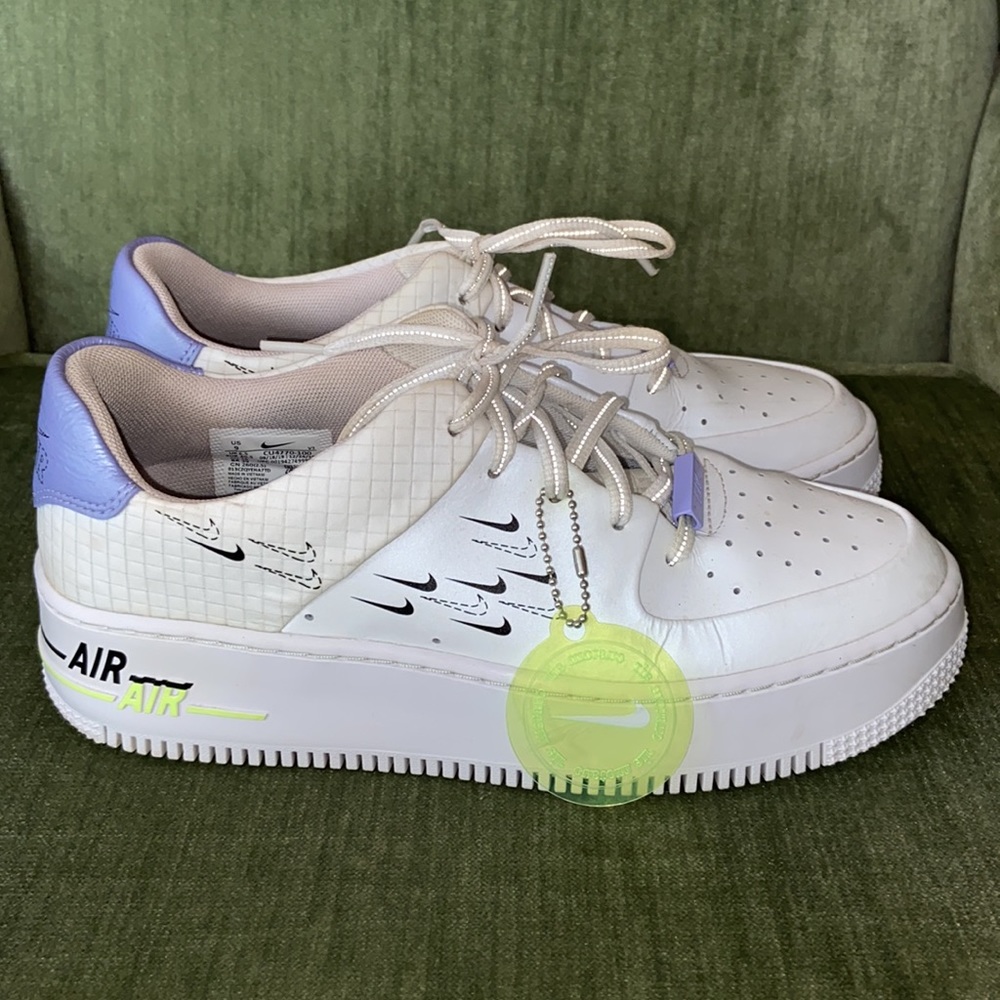 Nike Air Force 1’s, Sage, women’s